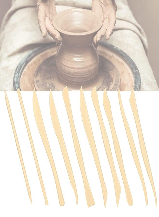 Artnery 10pcs Clay Sculpting Tool Wax Carving Pottery Tools Plastic Sculpture Shaper Polymer Modeling Clay Tools - Image 4